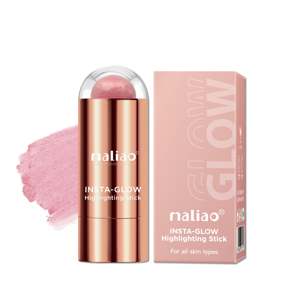 Maliao, DewySkin, LuminousComplexion, HighlighterStick, RadiantGlow, MakeupEssentials, HighlightingStick, InstaGlow,